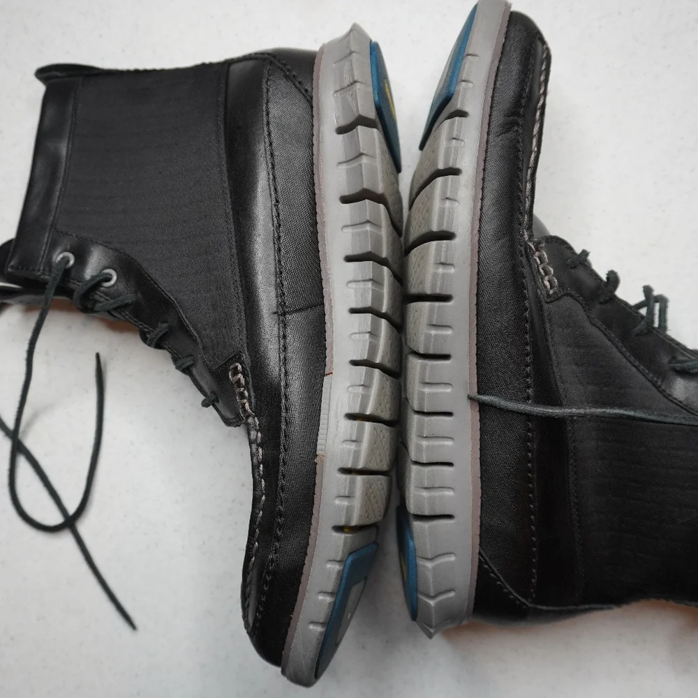 40) COLE HAAN GRAND.ØS Mountian Hardware Water Resistant Lace Dress Boots Sz. 10 - Picture 2 of 13